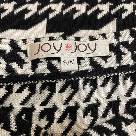 Joy Joy S/M Sweater Set | Houndstooth Print, Stretch Knit Streetwear, Skirt, Top - Picture 4 of 5